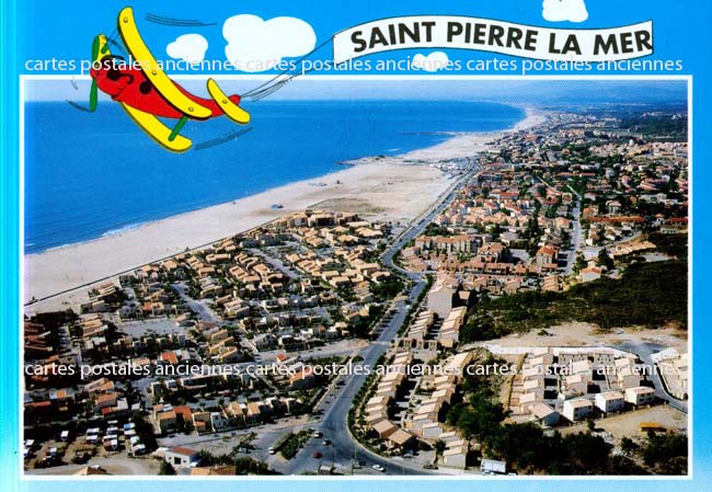 Cartes postales anciennes > CARTES POSTALES > carte postale ancienne > cartes-postales-ancienne.com Aude  Saint Pierre La Mer