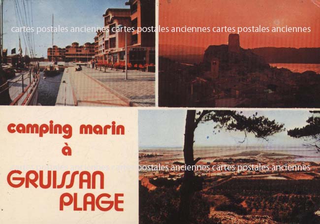 Cartes postales anciennes > CARTES POSTALES > carte postale ancienne > cartes-postales-ancienne.com Occitanie Aude Gruissan