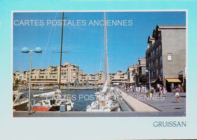 Cartes postales anciennes > CARTES POSTALES > carte postale ancienne > cartes-postales-ancienne.com Occitanie Aude Gruissan