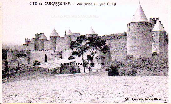 Cartes postales anciennes > CARTES POSTALES > carte postale ancienne > cartes-postales-ancienne.com Occitanie Aude Carcassonne