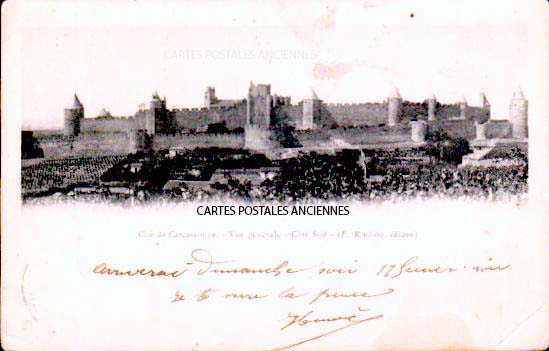 Cartes postales anciennes > CARTES POSTALES > carte postale ancienne > cartes-postales-ancienne.com Occitanie Aude Carcassonne