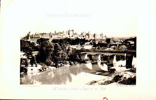 Cartes postales anciennes > CARTES POSTALES > carte postale ancienne > cartes-postales-ancienne.com Occitanie Aude Carcassonne