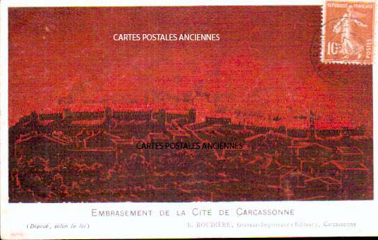Cartes postales anciennes > CARTES POSTALES > carte postale ancienne > cartes-postales-ancienne.com Occitanie Aude Carcassonne