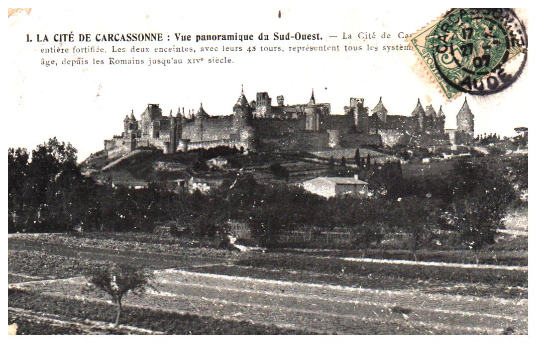 Cartes postales anciennes > CARTES POSTALES > carte postale ancienne > cartes-postales-ancienne.com Occitanie Aude Carcassonne