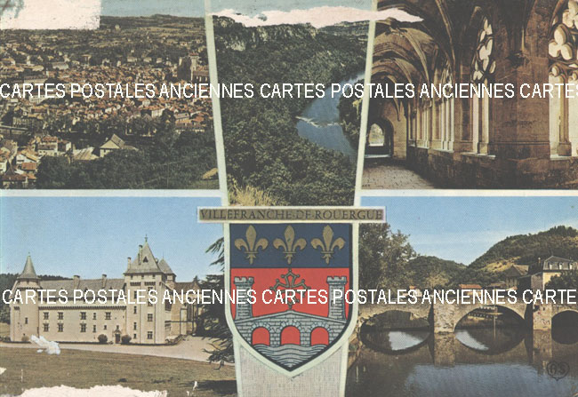 Cartes postales anciennes > CARTES POSTALES > carte postale ancienne > cartes-postales-ancienne.com Aveyron 12 Villefranche De Rouergue