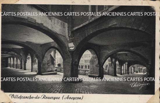 Cartes postales anciennes > CARTES POSTALES > carte postale ancienne > cartes-postales-ancienne.com Occitanie Aveyron Villefranche De Rouergue