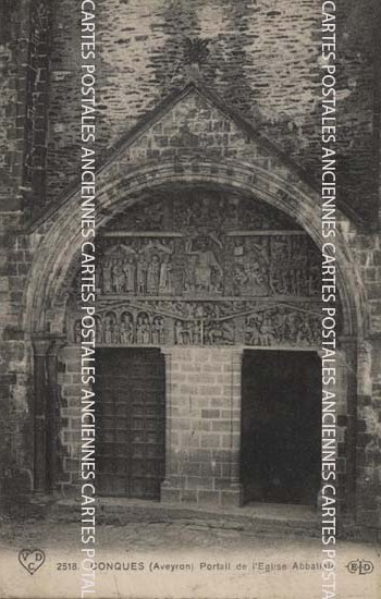 Cartes postales anciennes > CARTES POSTALES > carte postale ancienne > cartes-postales-ancienne.com Occitanie Aveyron Conques