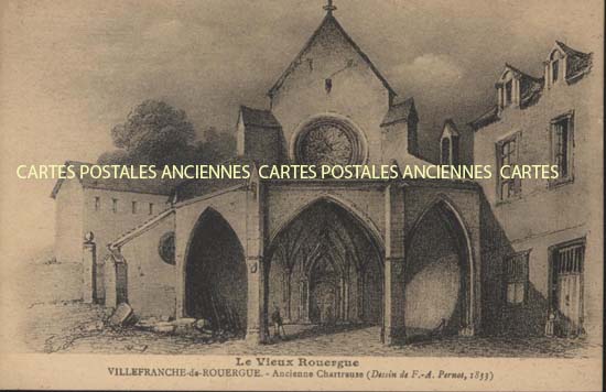 Cartes postales anciennes > CARTES POSTALES > carte postale ancienne > cartes-postales-ancienne.com Occitanie Aveyron Villefranche De Rouergue