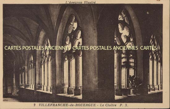 Cartes postales anciennes > CARTES POSTALES > carte postale ancienne > cartes-postales-ancienne.com Occitanie Aveyron Villefranche De Rouergue