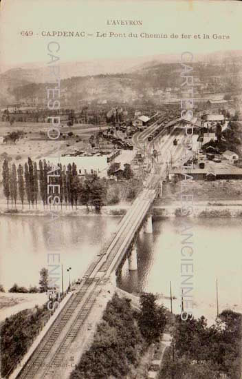 Cartes postales anciennes > CARTES POSTALES > carte postale ancienne > cartes-postales-ancienne.com Occitanie Aveyron Capdenac Gare