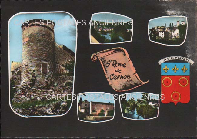 Cartes postales anciennes > CARTES POSTALES > carte postale ancienne > cartes-postales-ancienne.com Occitanie Aveyron Saint Rome De Cernon