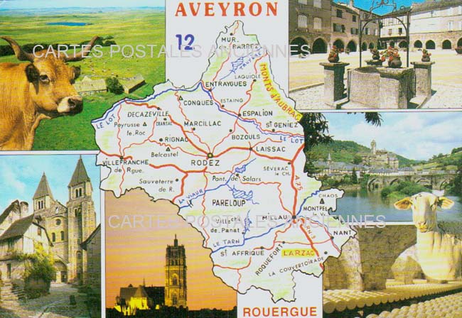 Cartes postales anciennes > CARTES POSTALES > carte postale ancienne > cartes-postales-ancienne.com Aveyron  Rodez