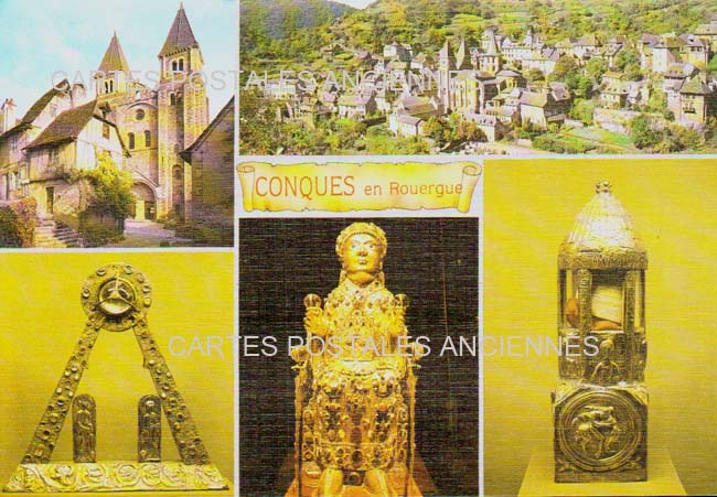 Cartes postales anciennes > CARTES POSTALES > carte postale ancienne > cartes-postales-ancienne.com Aveyron  Conques