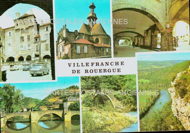 Cartes postales anciennes > CARTES POSTALES > carte postale ancienne > cartes-postales-ancienne.com Aveyron  Villefranche De Rouergue