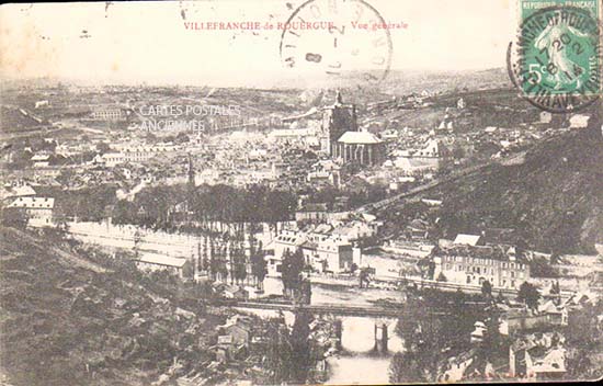 Cartes postales anciennes > CARTES POSTALES > carte postale ancienne > cartes-postales-ancienne.com Aveyron  Villefranche De Rouergue