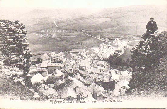 Cartes postales anciennes > CARTES POSTALES > carte postale ancienne > cartes-postales-ancienne.com Aveyron  Severac Le Chateau
