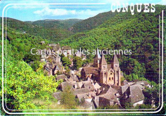 Cartes postales anciennes > CARTES POSTALES > carte postale ancienne > cartes-postales-ancienne.com Aveyron  Conques