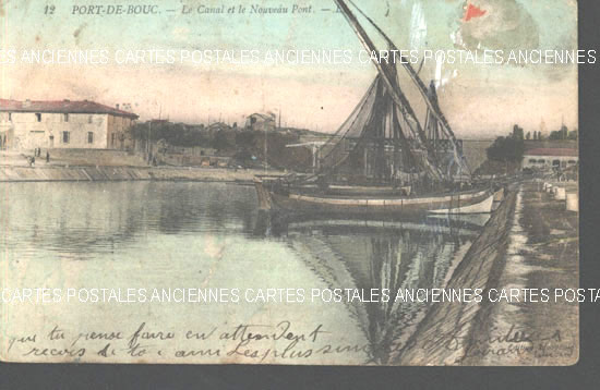 Cartes postales anciennes > CARTES POSTALES > carte postale ancienne > cartes-postales-ancienne.com Provence alpes cote d'azur Bouches du rhone Port De Bouc