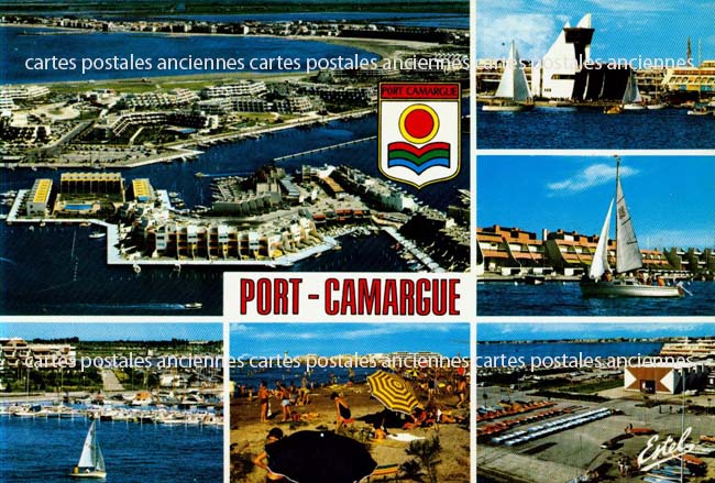 Cartes postales anciennes > CARTES POSTALES > carte postale ancienne > cartes-postales-ancienne.com Occitanie Gard Port Camargue