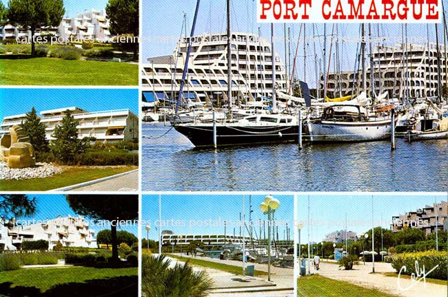 Cartes postales anciennes > CARTES POSTALES > carte postale ancienne > cartes-postales-ancienne.com Occitanie Gard Port Camargue