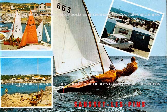 Cartes postales anciennes > CARTES POSTALES > carte postale ancienne > cartes-postales-ancienne.com Provence alpes cote d'azur Bouches du rhone Sausset Les Pins