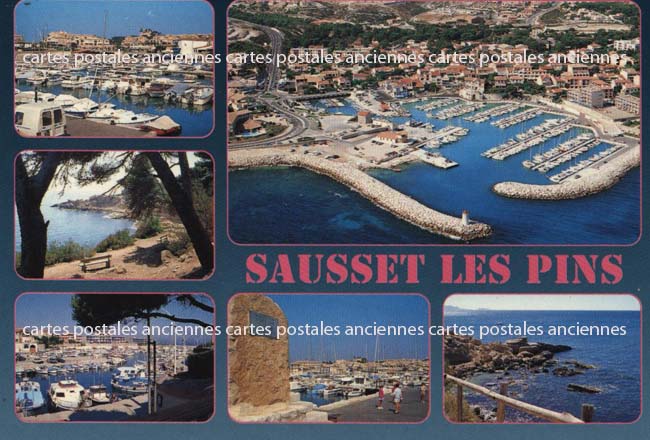 Cartes postales anciennes > CARTES POSTALES > carte postale ancienne > cartes-postales-ancienne.com Provence alpes cote d'azur Bouches du rhone Sausset Les Pins