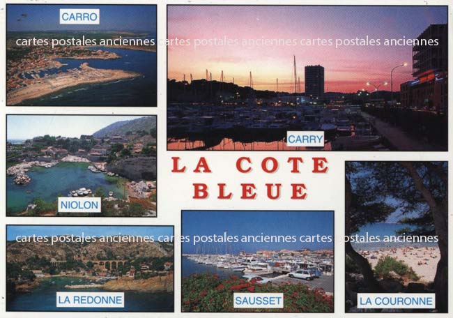 Cartes postales anciennes > CARTES POSTALES > carte postale ancienne > cartes-postales-ancienne.com Provence alpes cote d'azur Bouches du rhone Carry Le Rouet