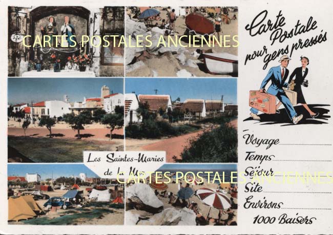 Cartes postales anciennes > CARTES POSTALES > carte postale ancienne > cartes-postales-ancienne.com Bouches du rhone  Saintes Maries De La Mer