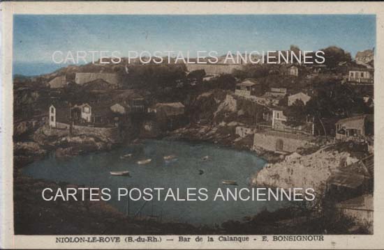 Cartes postales anciennes > CARTES POSTALES > carte postale ancienne > cartes-postales-ancienne.com Bouches du rhone  Le Rove