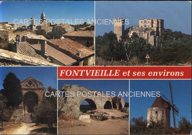 Cartes postales anciennes > CARTES POSTALES > carte postale ancienne > cartes-postales-ancienne.com Provence alpes cote d'azur Bouches du rhone Fontvieille
