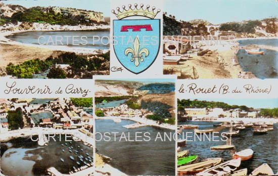 Cartes postales anciennes > CARTES POSTALES > carte postale ancienne > cartes-postales-ancienne.com Provence alpes cote d'azur Bouches du rhone Carry Le Rouet