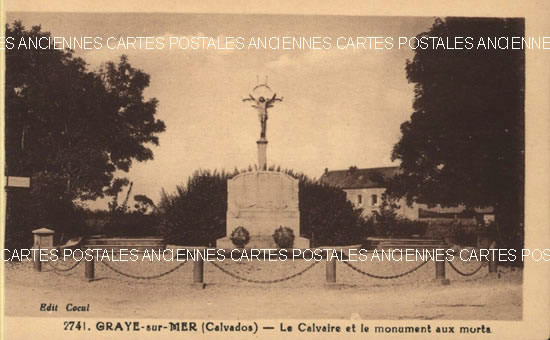 Cartes postales anciennes > CARTES POSTALES > carte postale ancienne > cartes-postales-ancienne.com Normandie Calvados Graye Sur Mer