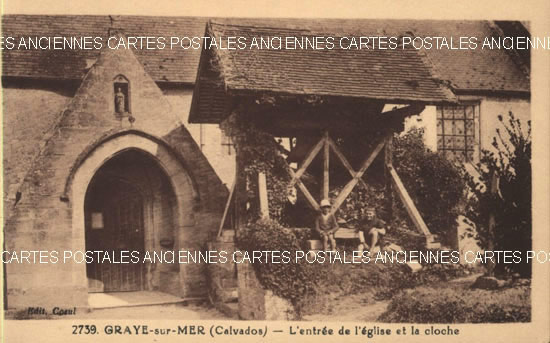 Cartes postales anciennes > CARTES POSTALES > carte postale ancienne > cartes-postales-ancienne.com Normandie Calvados Graye Sur Mer