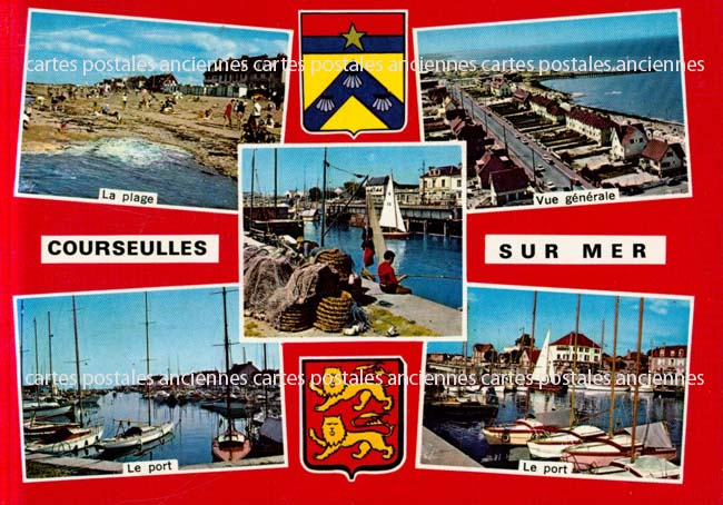 Cartes postales anciennes > CARTES POSTALES > carte postale ancienne > cartes-postales-ancienne.com Normandie Calvados Courseulles Sur Mer