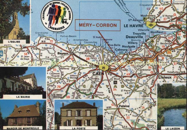 Cartes postales anciennes > CARTES POSTALES > carte postale ancienne > cartes-postales-ancienne.com Normandie Calvados Mery Corbon