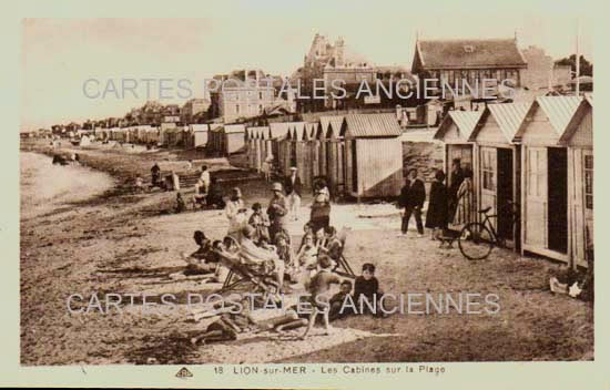 Cartes postales anciennes > CARTES POSTALES > carte postale ancienne > cartes-postales-ancienne.com Normandie Lion Sur Mer