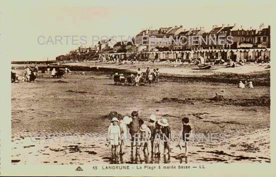 Cartes postales anciennes > CARTES POSTALES > carte postale ancienne > cartes-postales-ancienne.com Normandie Calvados Langrune Sur Mer