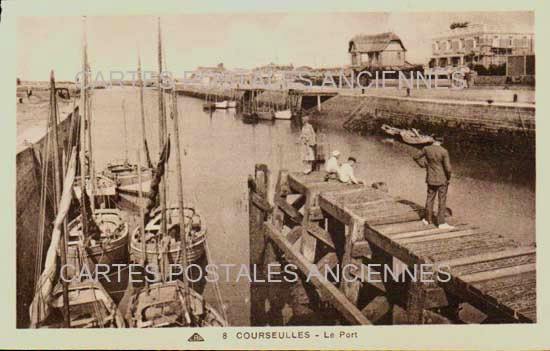 Cartes postales anciennes > CARTES POSTALES > carte postale ancienne > cartes-postales-ancienne.com Normandie Calvados Courseulles Sur Mer