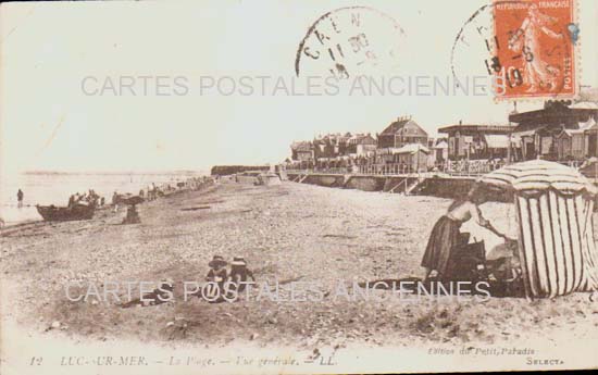 Cartes postales anciennes > CARTES POSTALES > carte postale ancienne > cartes-postales-ancienne.com Normandie Calvados Luc Sur Mer