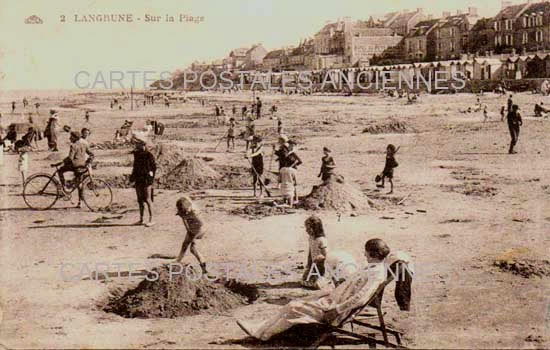 Cartes postales anciennes > CARTES POSTALES > carte postale ancienne > cartes-postales-ancienne.com Normandie Langrune Sur Mer
