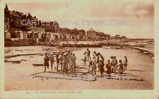 Cartes postales anciennes > CARTES POSTALES > carte postale ancienne > cartes-postales-ancienne.com Normandie Langrune Sur Mer