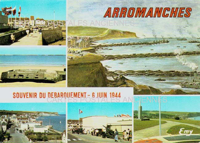 Cartes postales anciennes > CARTES POSTALES > carte postale ancienne > cartes-postales-ancienne.com Normandie Arromanches Les Bains