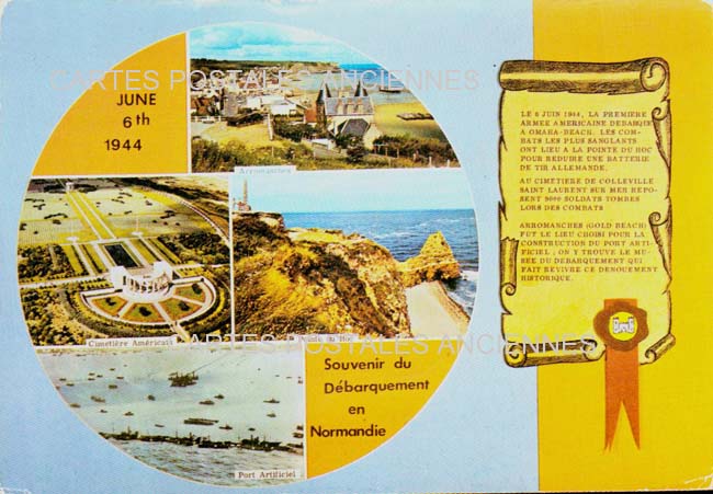 Cartes postales anciennes > CARTES POSTALES > carte postale ancienne > cartes-postales-ancienne.com Normandie Bernieres Sur Mer
