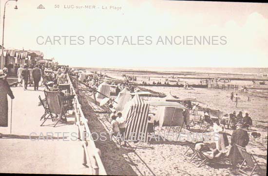 Cartes postales anciennes > CARTES POSTALES > carte postale ancienne > cartes-postales-ancienne.com Normandie Calvados Luc Sur Mer