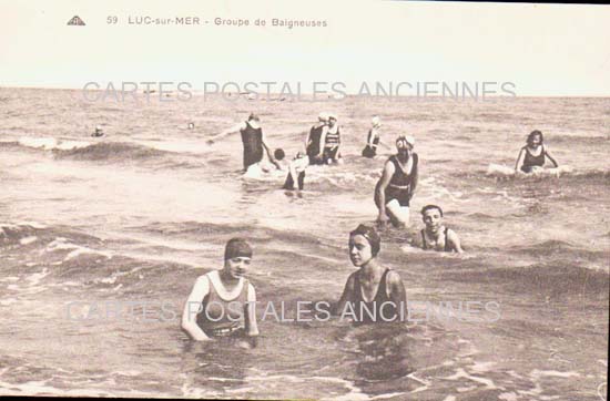 Cartes postales anciennes > CARTES POSTALES > carte postale ancienne > cartes-postales-ancienne.com Normandie Calvados Luc Sur Mer