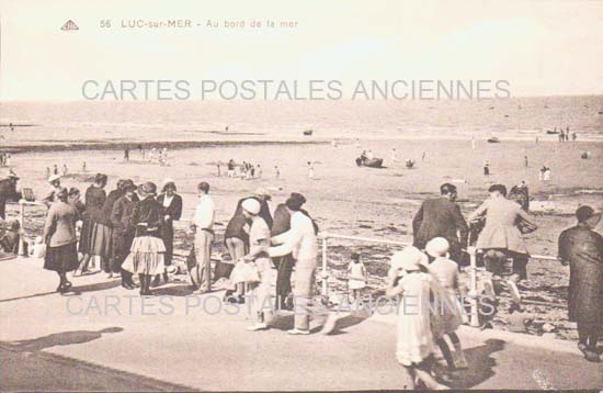 Cartes postales anciennes > CARTES POSTALES > carte postale ancienne > cartes-postales-ancienne.com Normandie Calvados Luc Sur Mer