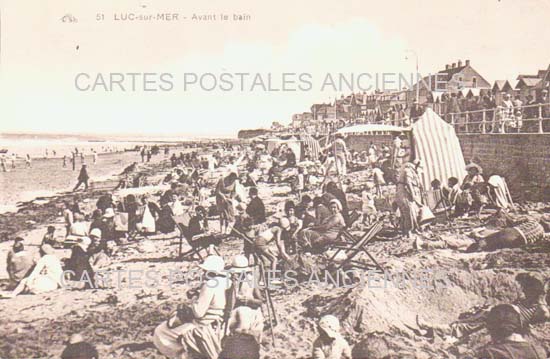 Cartes postales anciennes > CARTES POSTALES > carte postale ancienne > cartes-postales-ancienne.com Normandie Calvados Luc Sur Mer