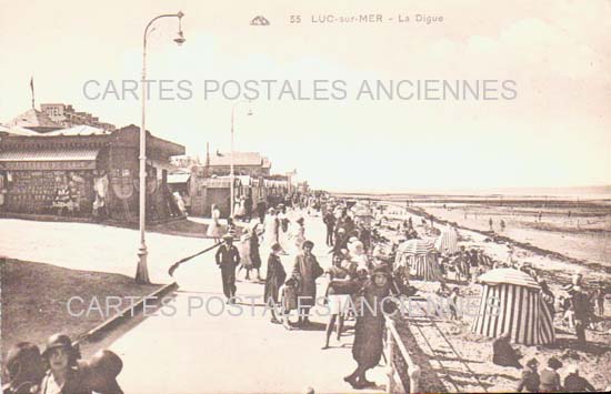 Cartes postales anciennes > CARTES POSTALES > carte postale ancienne > cartes-postales-ancienne.com Normandie Calvados Luc Sur Mer