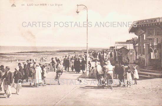 Cartes postales anciennes > CARTES POSTALES > carte postale ancienne > cartes-postales-ancienne.com Normandie Calvados Luc Sur Mer