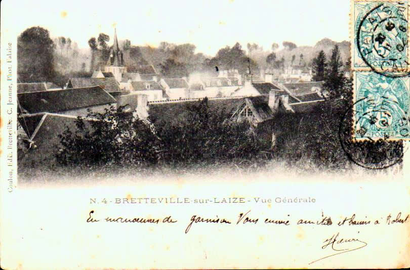 Cartes postales anciennes > CARTES POSTALES > carte postale ancienne > cartes-postales-ancienne.com Normandie Calvados Bretteville Sur Laize